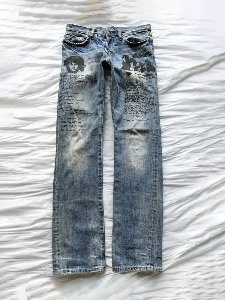 Hysteric Glamor Rock-And-Roll Style Jeans with Rivets