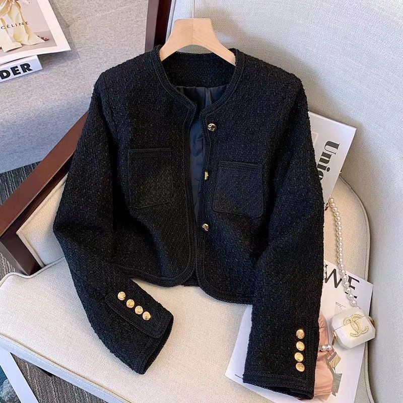 High-End Short Chanel-Style Jacket for Women, 2025 Spring New Versatile Light Mature Style Elegant Socialite Blazer Top