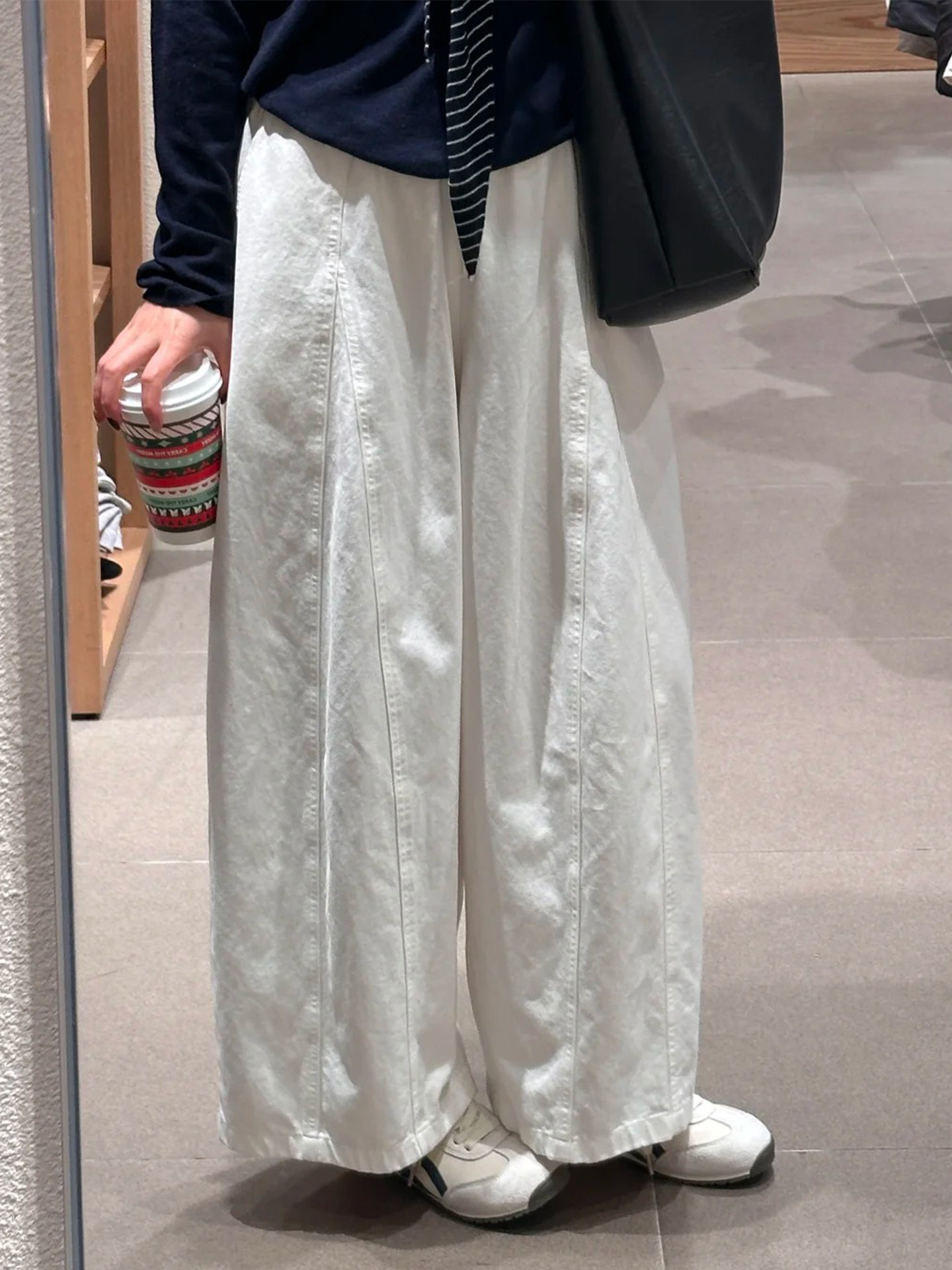 Japanese-Style Cropped Wide-Leg Pants for Women, Spring/Summer 2026 New Model, High-Waisted, Loose Fit, Drapey Casual Wide-Leg Pants for Petite Figures