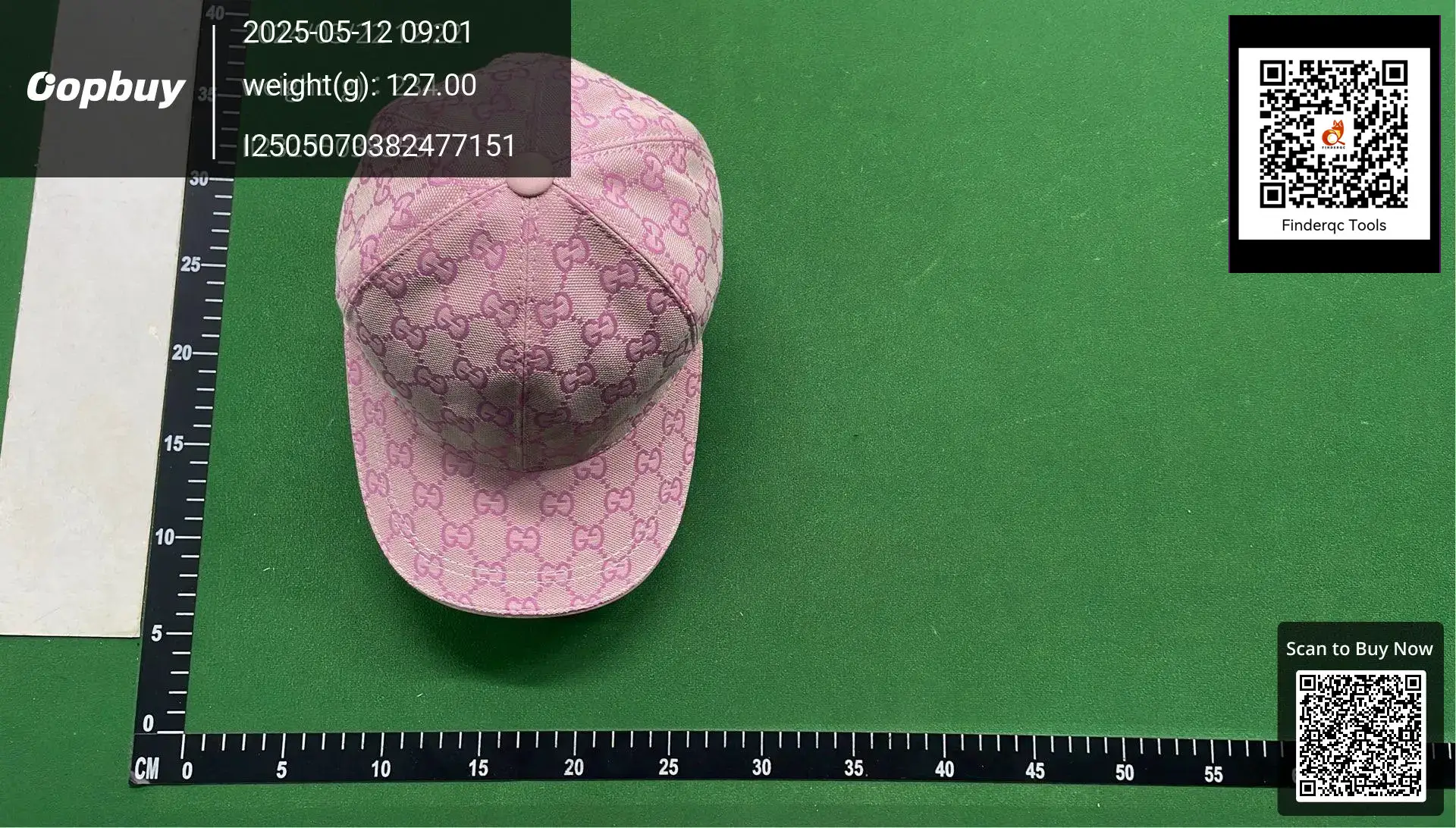 Gucci GG Canvas Baseball Cap Pink