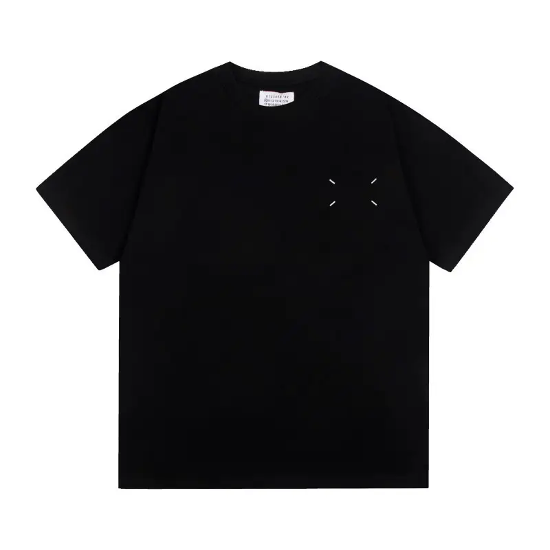 [M6 Series] Cross-border Foreign Trade Wholesale Maggie's Minimale Digital Quadrangular Trend Couples Short-sleeved T-shirts