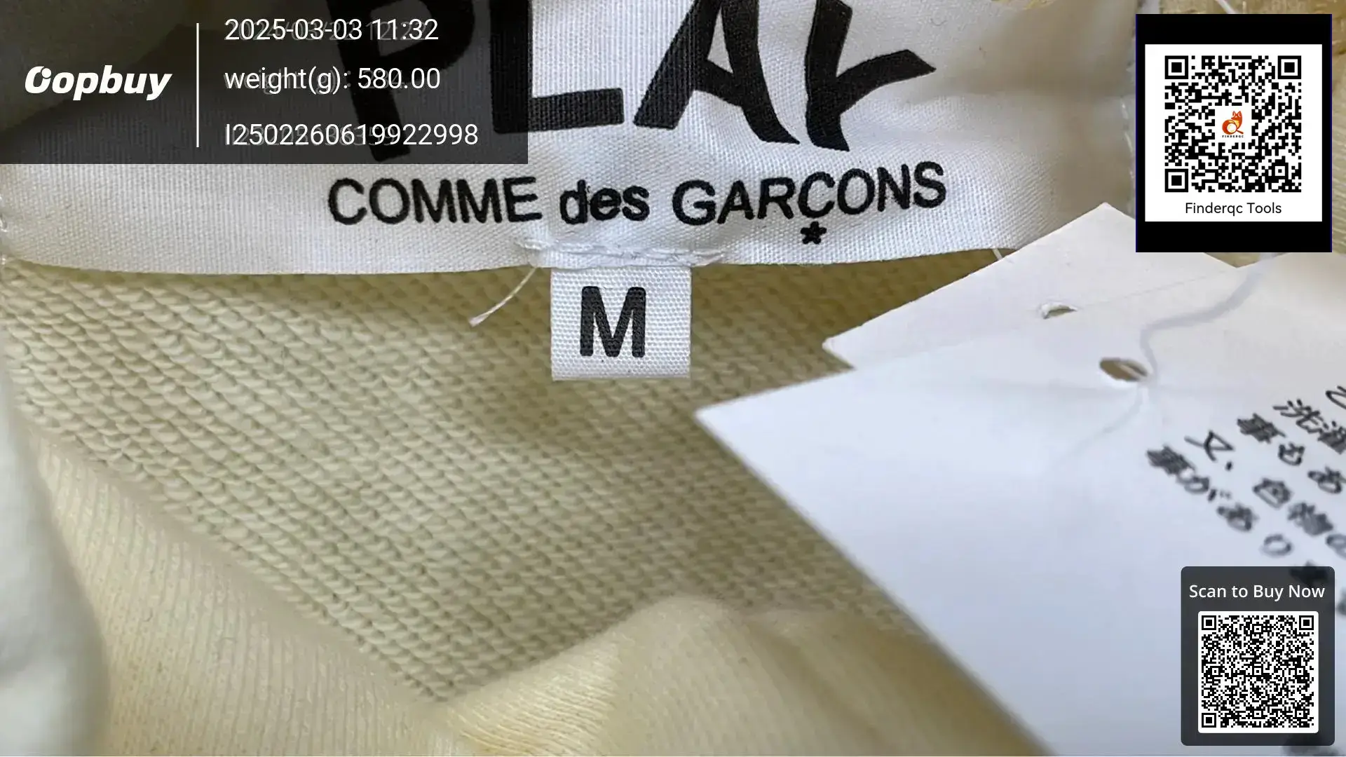 Comme des Garçons PLAY Heart Embroidered Sweatshirt