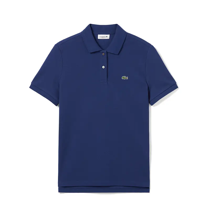 Lacoste French Crocodile Women's Clothing pure color pure cotton Right Shoulder Lapel Short Sleeve T-Shirt Polo Shirt | Pf7839