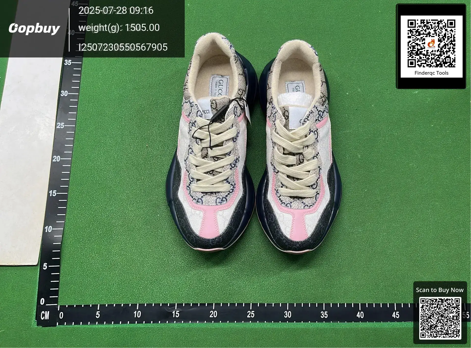 Gucci Rhyton GG Supreme Sneaker Beige Pink