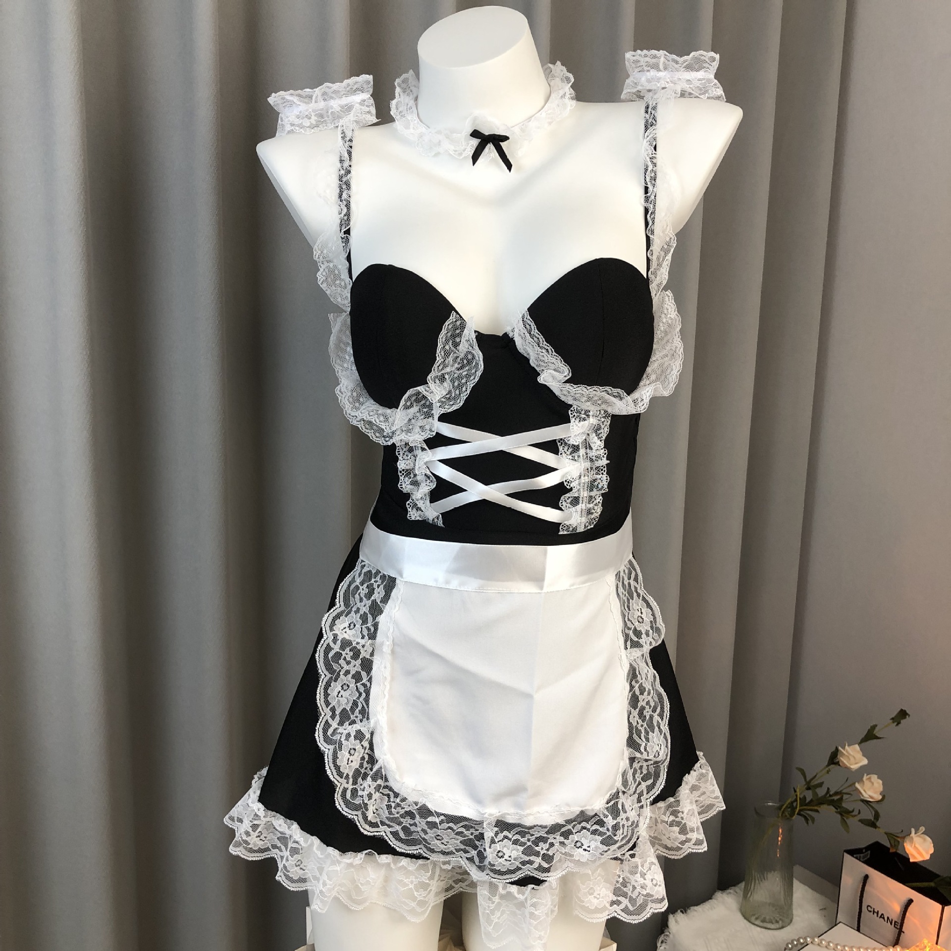 Gardenia Sex Underwear Maid Dress Maid Chest Pad Big Dating Robe Sexy Uniform Pure Attraction 8085