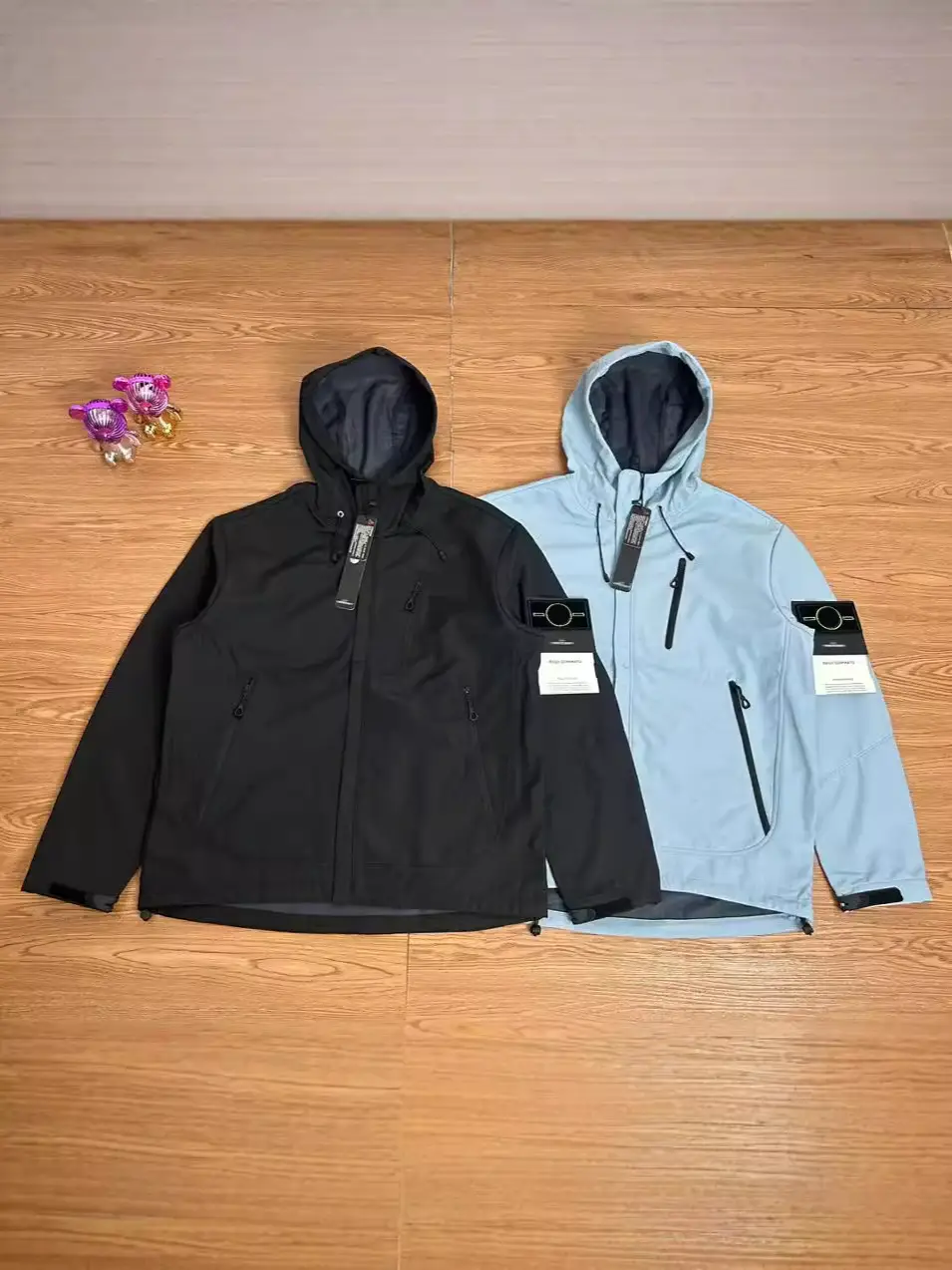 Yfstone Trendy Stone Brand Autumn and Winter Hooded Functional Windbreaker Zipper Jacket Outdoor Hooded Unisex Jacket