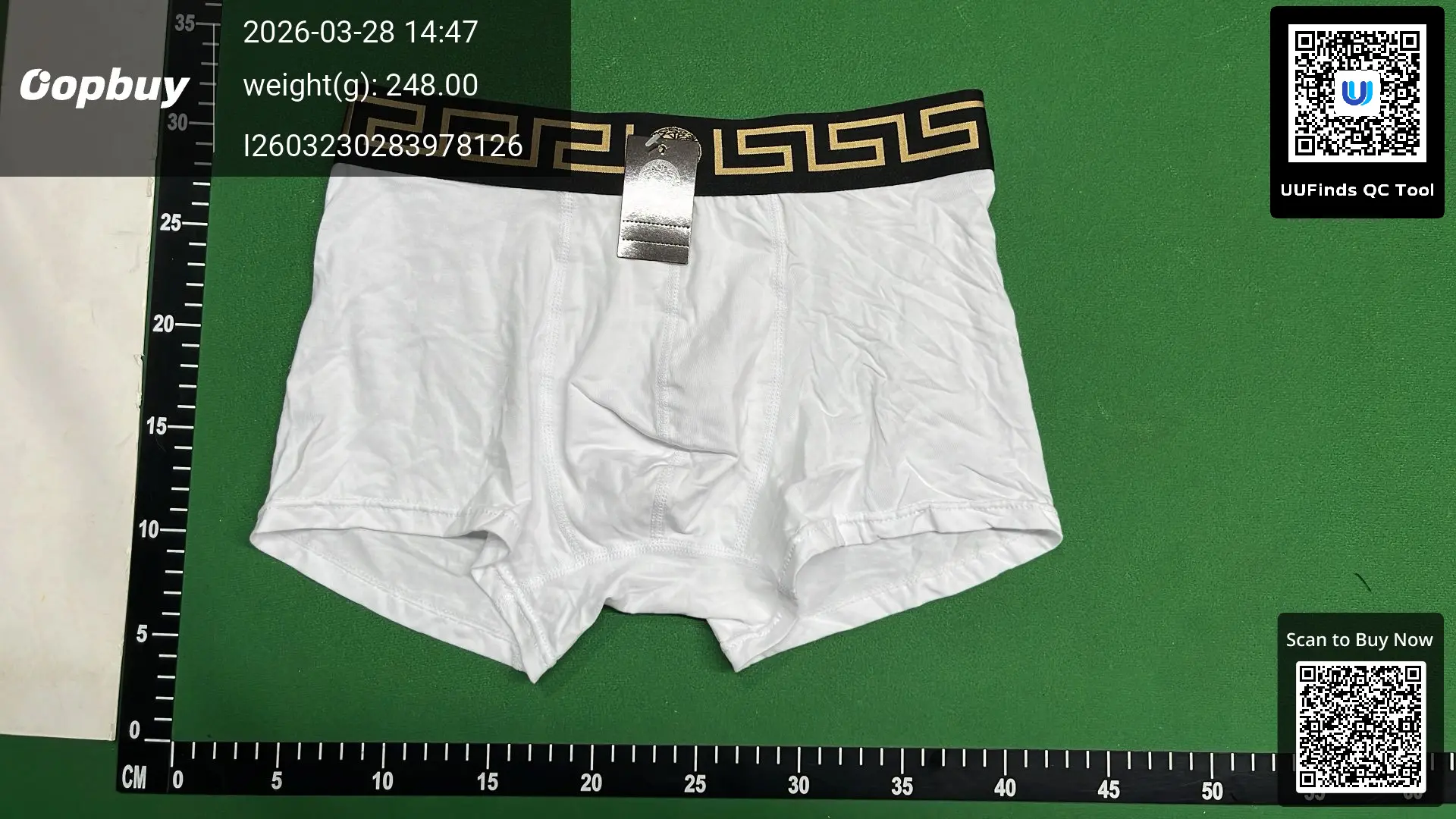 Versace Medusa Belt Boxer Briefs White