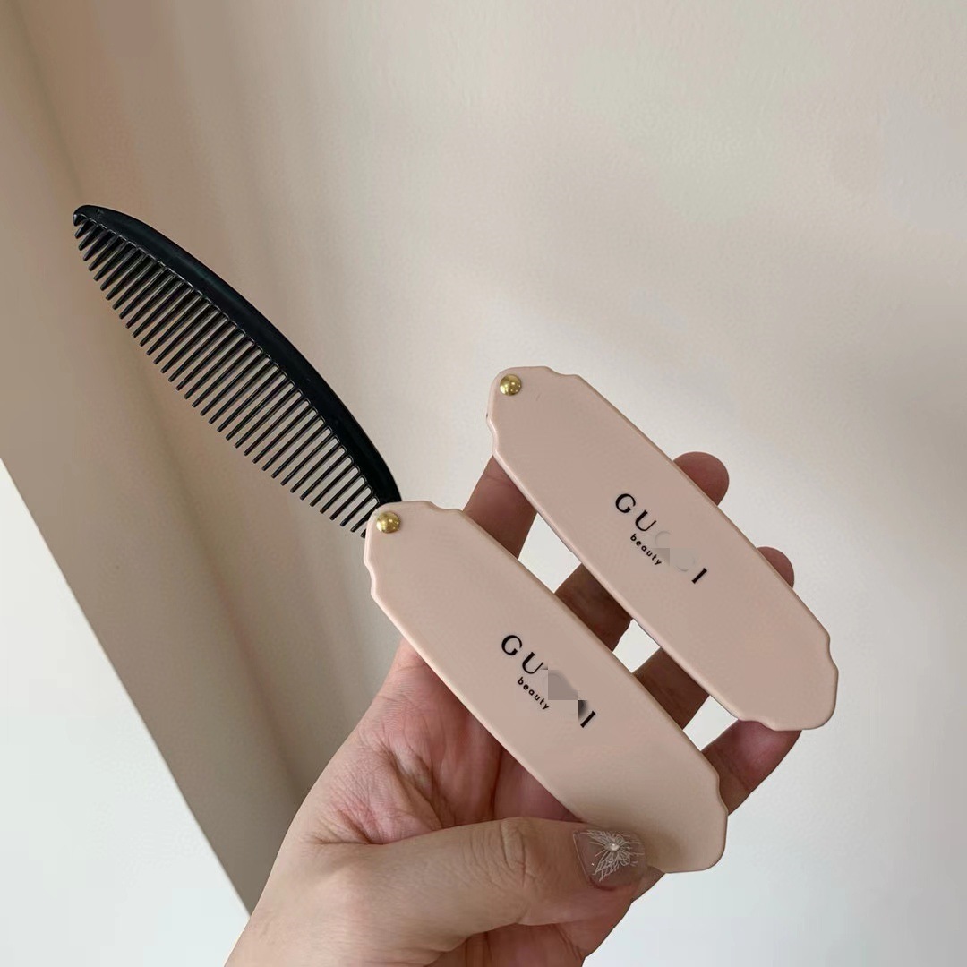G home portable folding powder comb retro portable mini folding comb anti-static dense teeth Foto QC de 1688 na Qualit.ly