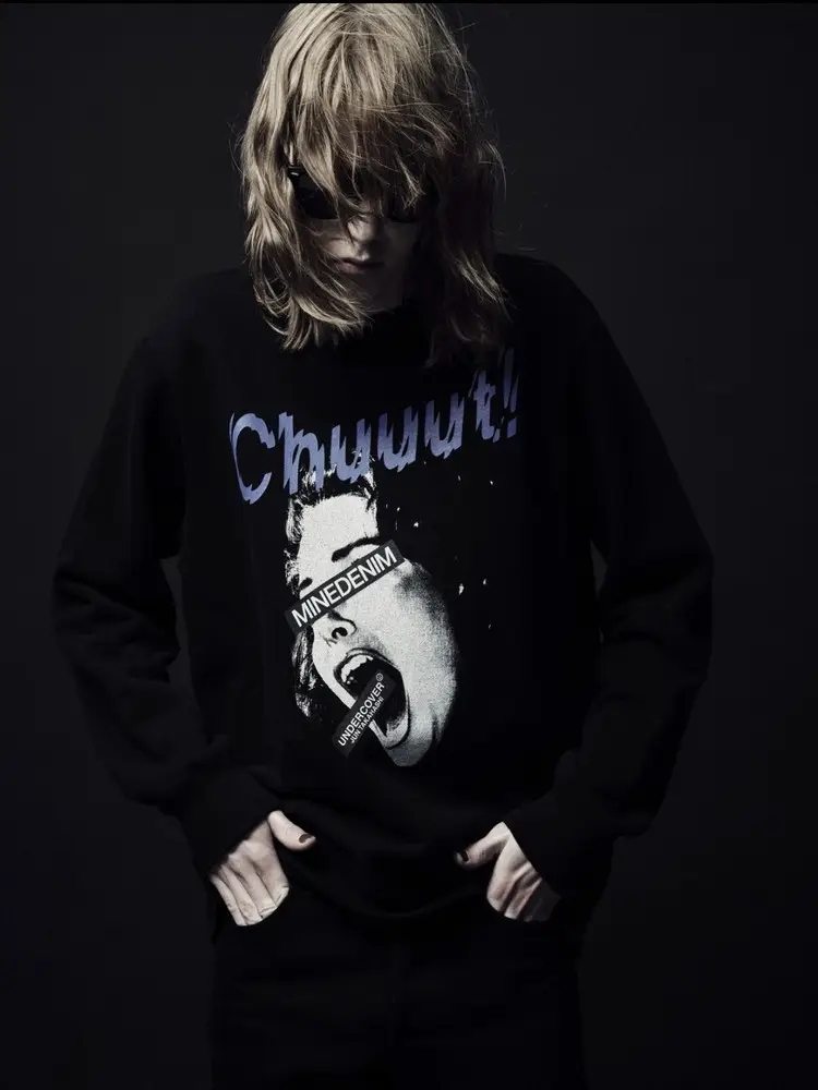 Undercover Scream Woman Long Sleeve Sweatshirt Archive Uc Single Item