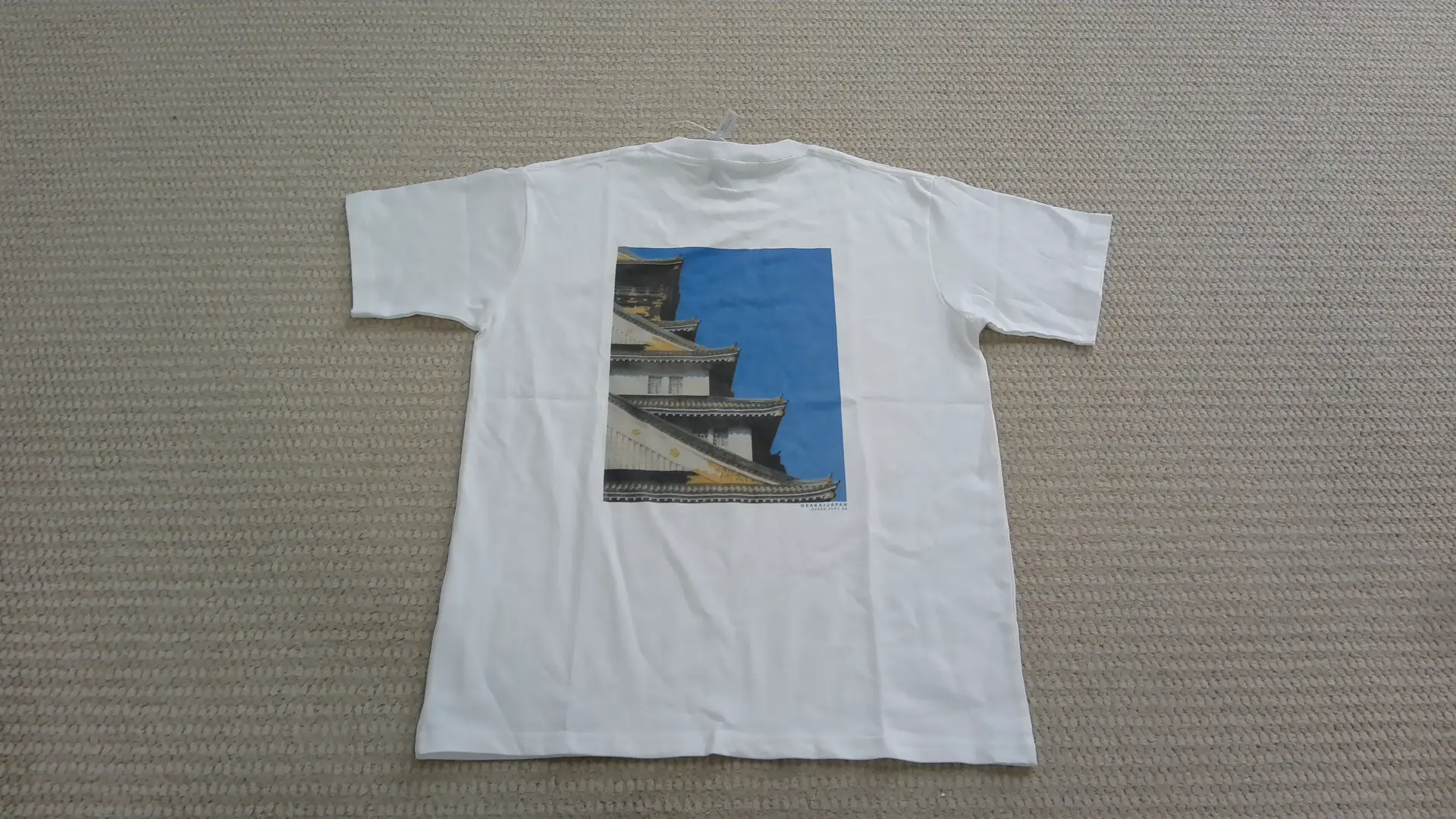 Kith Osaka Castle Tee Castle Print T-Shirt in Black and White
