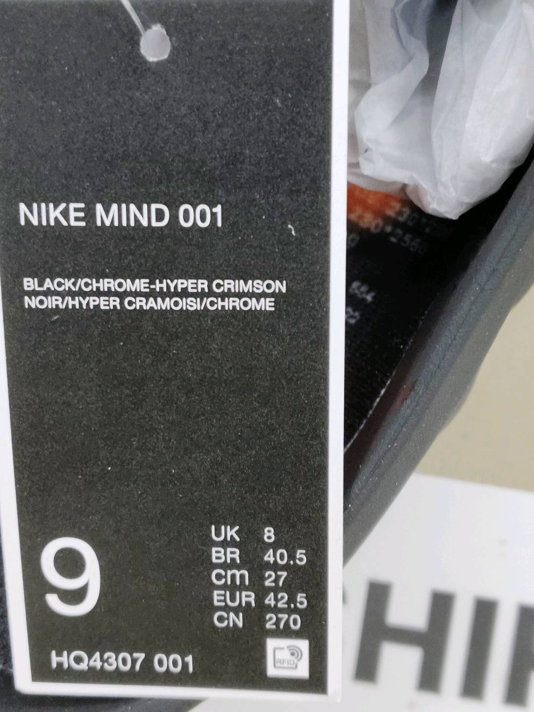 Nike Mind 001 Black/Chrome-Hyper Crimson Slide QC