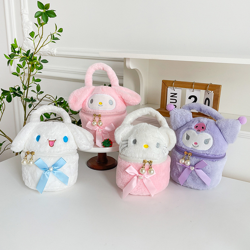 Cartoon Sanrio storage bag cute Yugui dog handbag cute cartoon melody Doll Gift