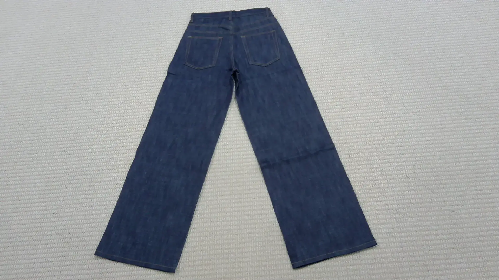 High-End No Faith Studios Button-Fly Japanese-Made Heavy-Duty Raw Denim Straight-Leg Jeans with Red Selvedge and Raw Edges