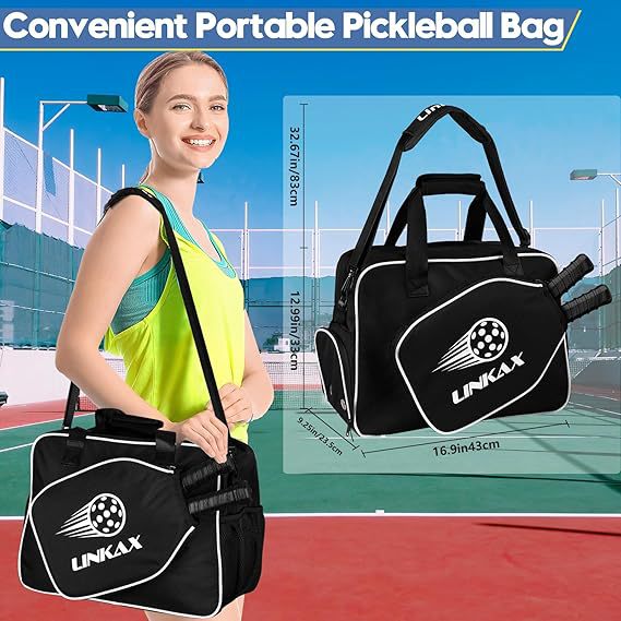 Cross-Border Amazon Multifunctional Super Large Capacity Convenient Storage Indoor Fitness Bag Protective Outer Sports Pickleball Racket Bag