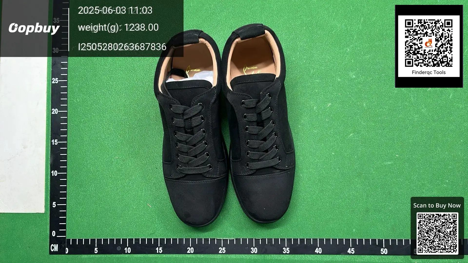 Christian Louboutin Louis Junior Black Suede
