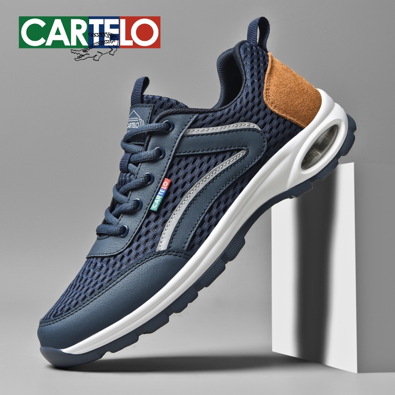 Cartelo Crocodile Men's Shoes 2026 Spring/Summer New Casual Sports Outdoor Running Shoes Soft Sole Trendy Men's Shoes
