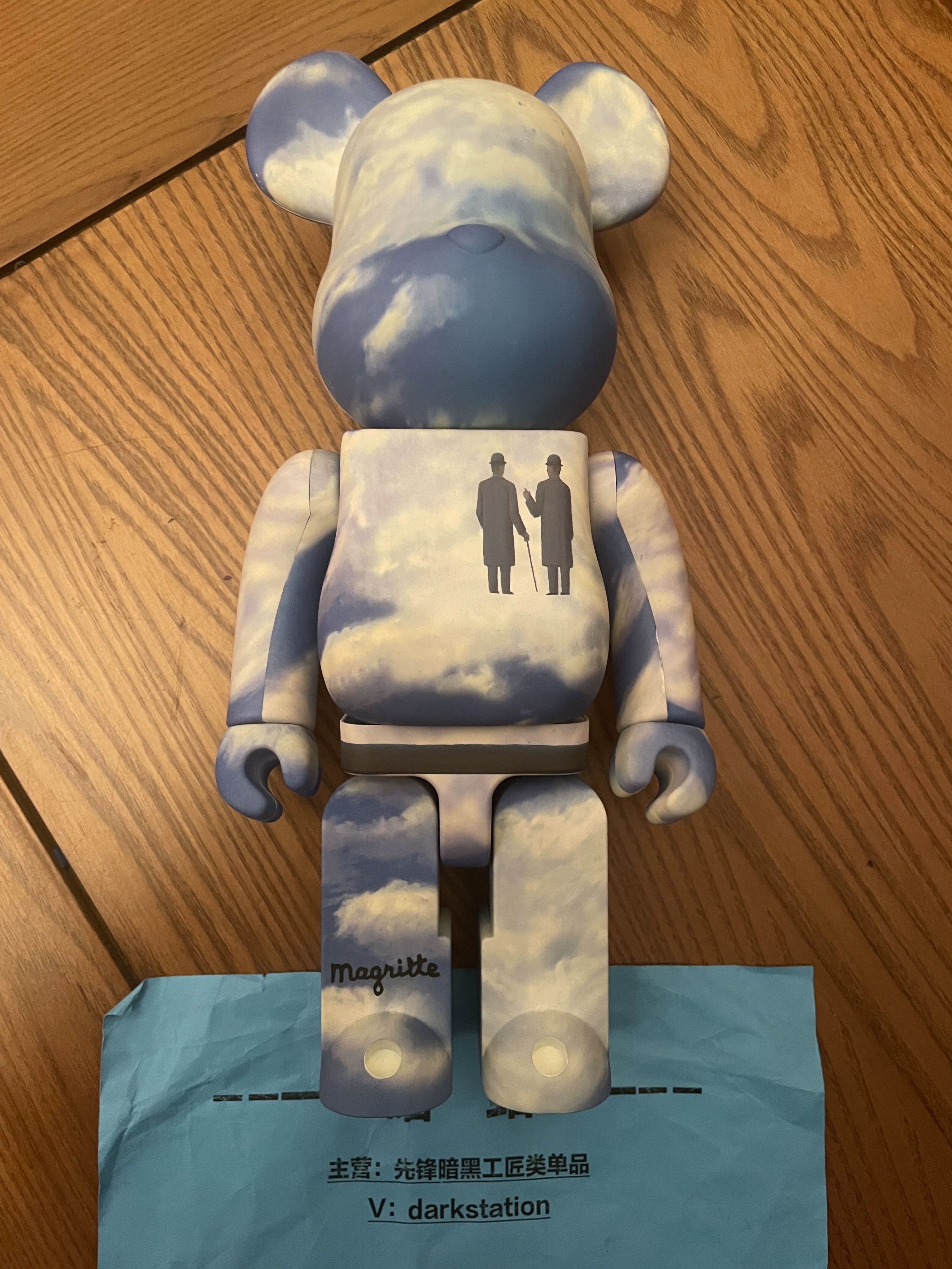 Frosted Bearbrick 400% Building Block Bear Violent Bear Artist Collaboration Home Decoration Figurine