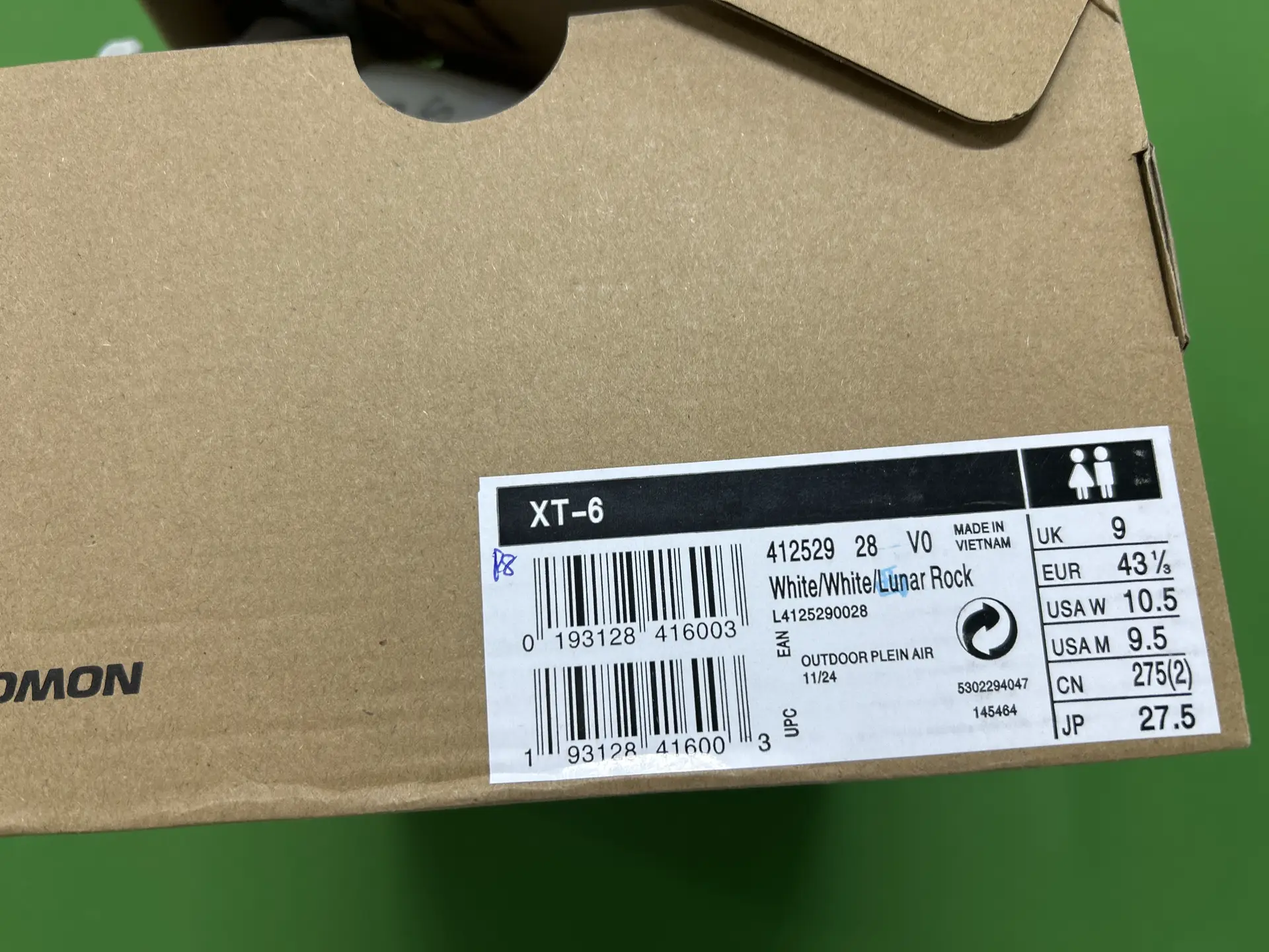 Salomon XT-6 White/White/Lunar Rock