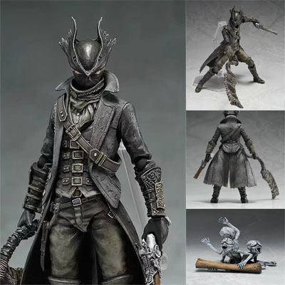 Anime Wholesale figma 367 # Bloodborne Curse Hunter Hunter with Messenger Special Action Figure Model