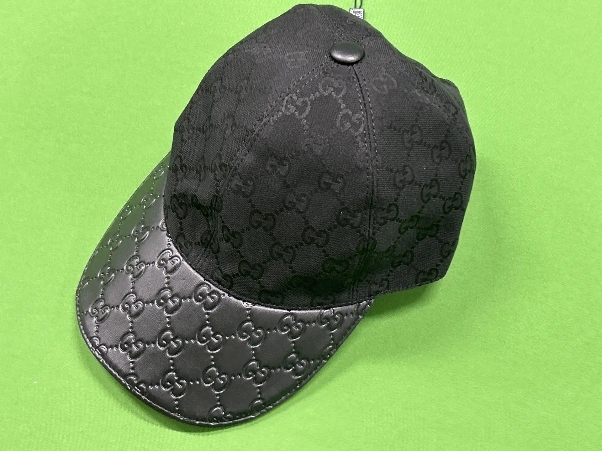 Gucci GG Monogram Baseball Cap Black