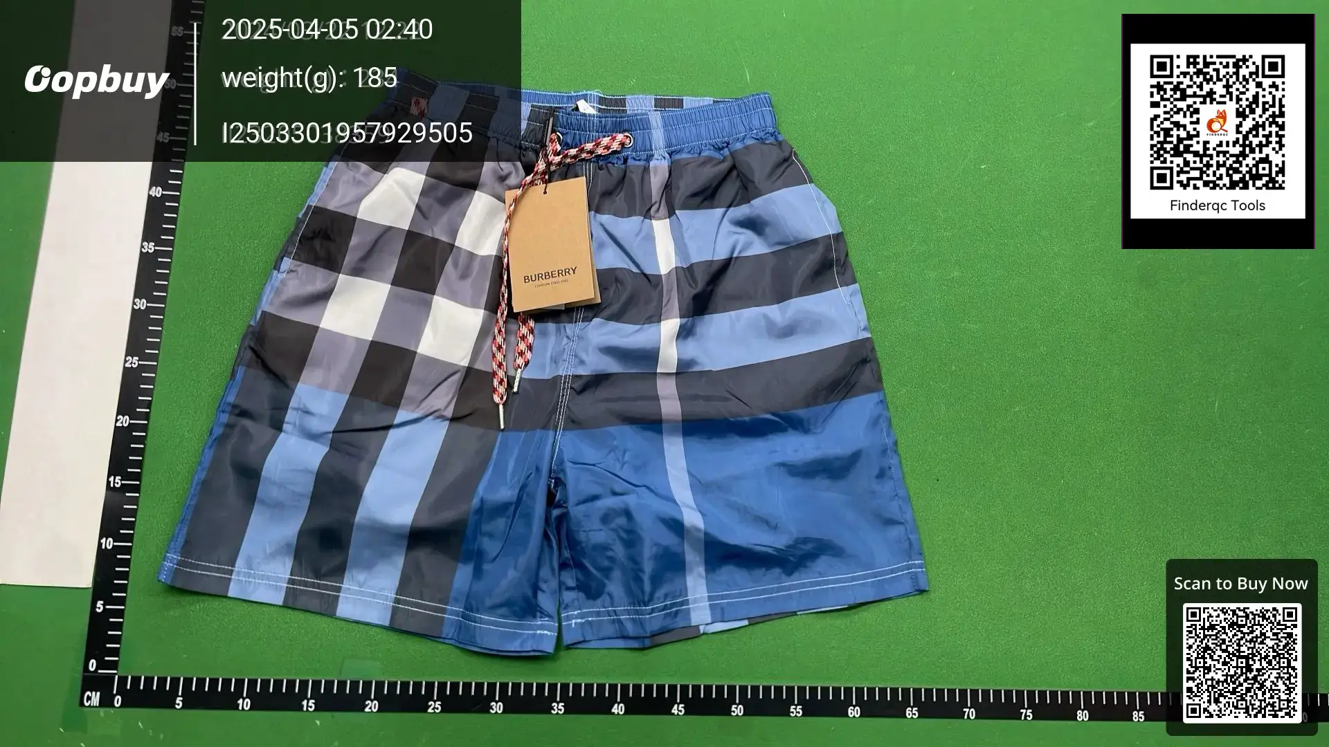 Burberry Check Swim Shorts