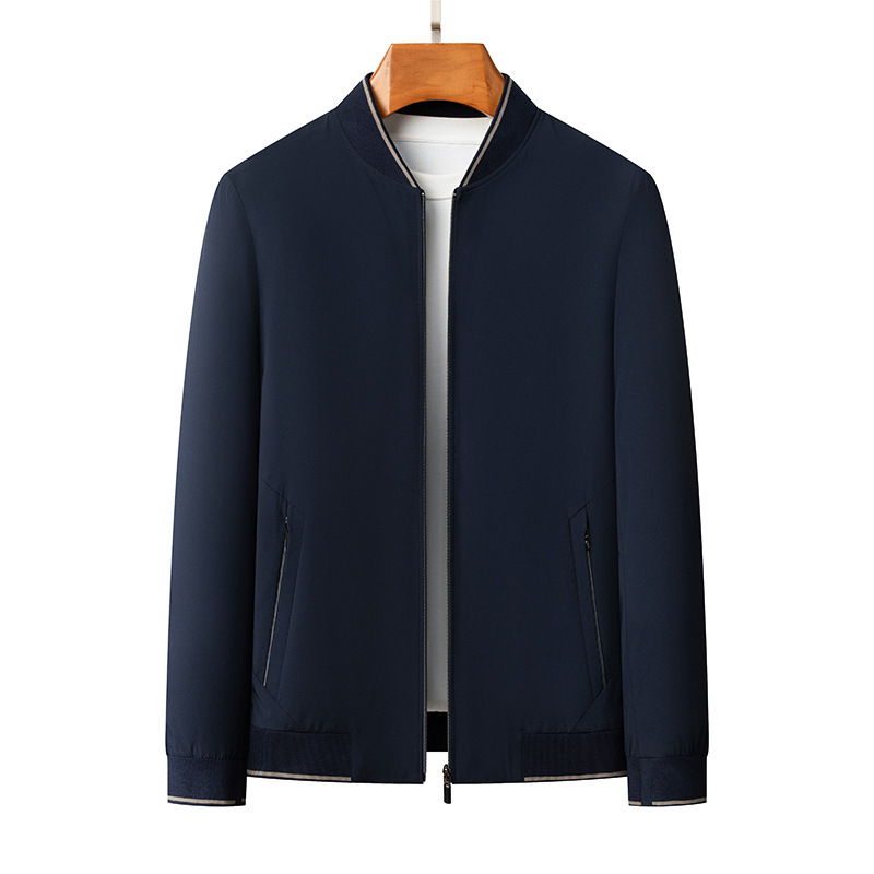Jacket Men's Coat Spring and Autumn Young Men's Casual Baseball Collar Top Men's Business Jacket Wholesale