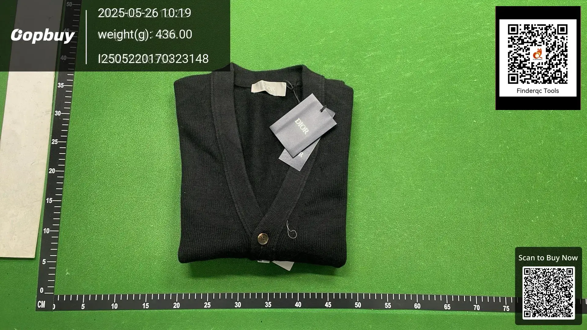 Dior Embroidered Knitted Cardigan Sweater