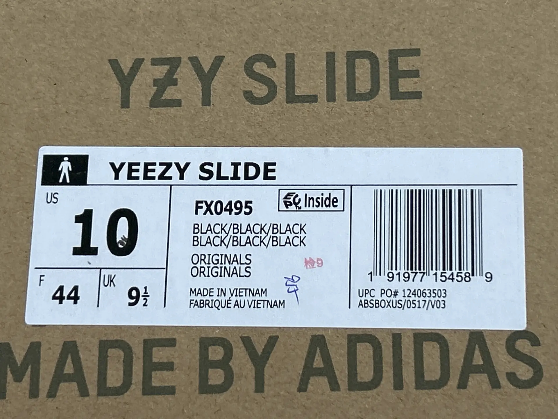 Yeezy Slide FX0495 Black