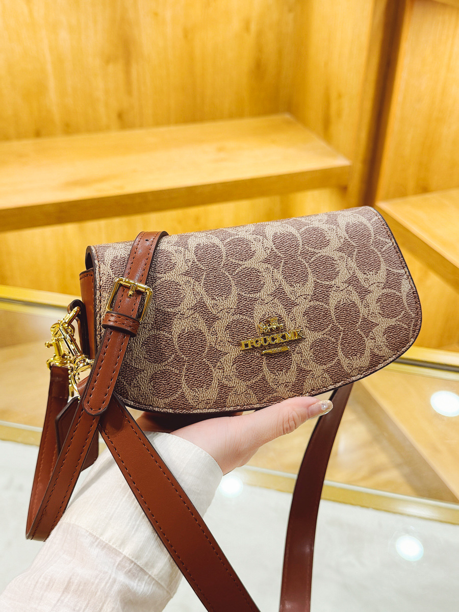 Foreign Trade High-End Accessible Luxury Printed Saddle Bag for Women 2025 New French Commuter Armpit Bag Versatile and High Quality