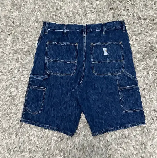 Single Knee Personalized Custom Shorts Denim Non Popular