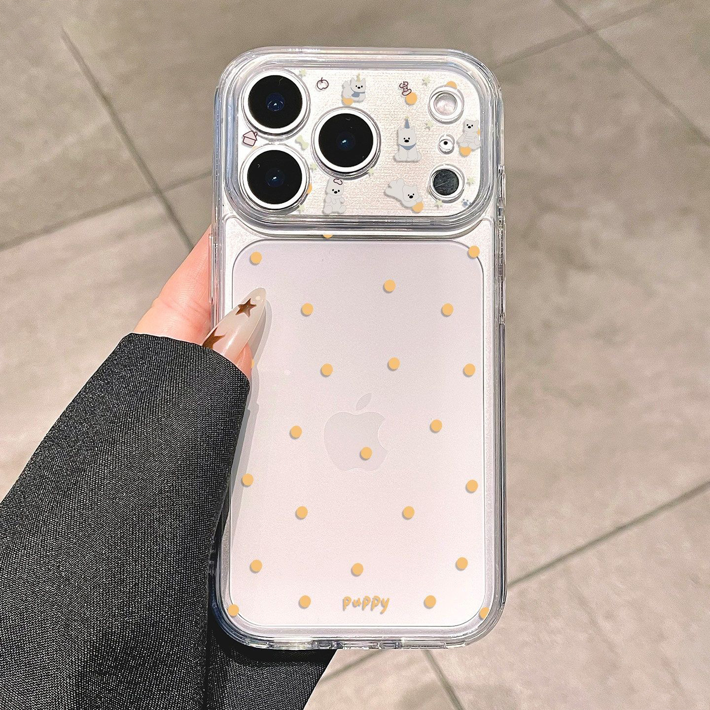 Polka Dot West Highland Suitable for Apple 17Promax Mobile Phone Case 14 15 Soft Case 16Pro Fine Hole 11 Cartoon Xs13