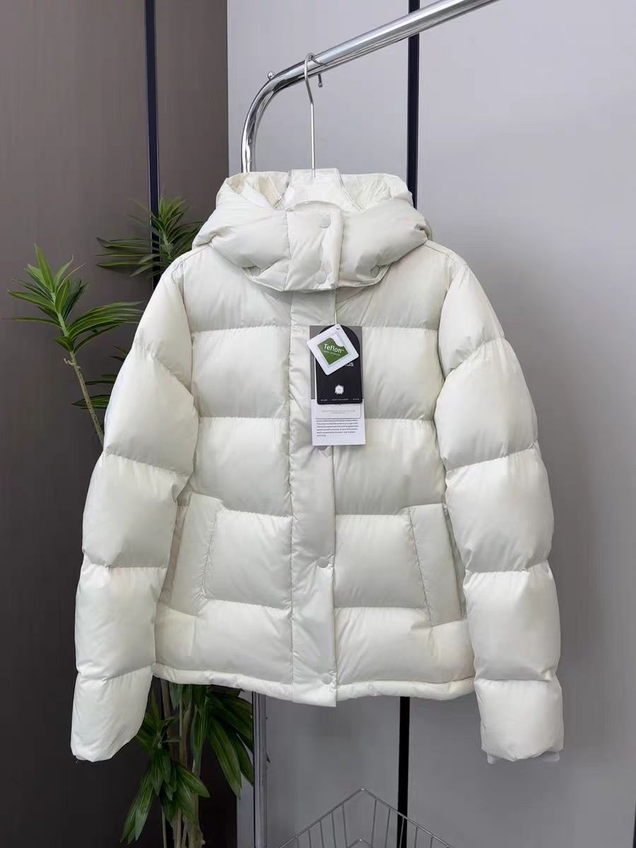 Lu Series Five-Compartment New National Standard 90% White Duck down Jacket for Women, Waist-Cinching Slim-Fit Basic Style Thickened Coat for Women