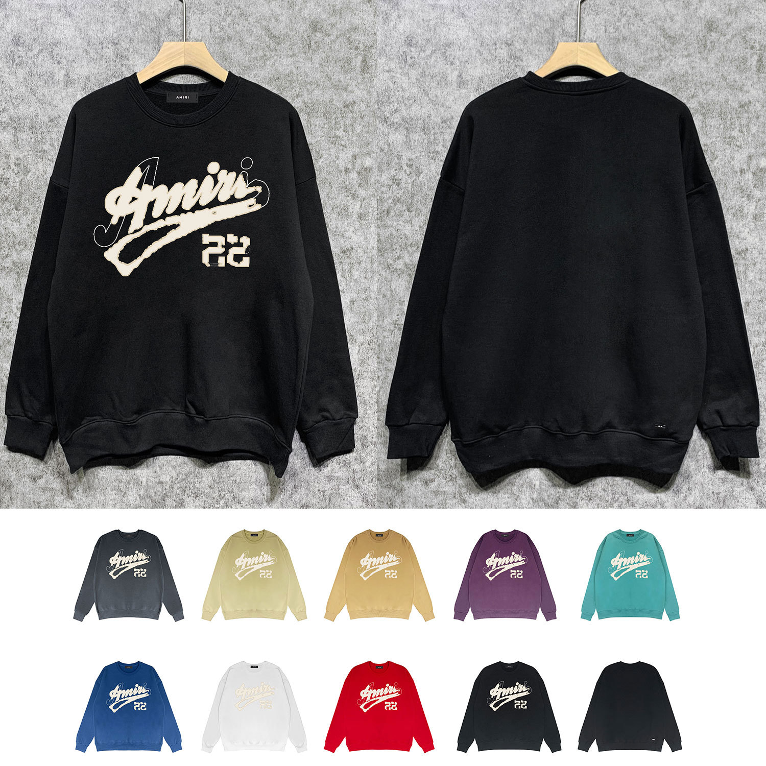Long-term goods cross-border European and American tide brand CREW SWEATSHIRTS round neck sweater
