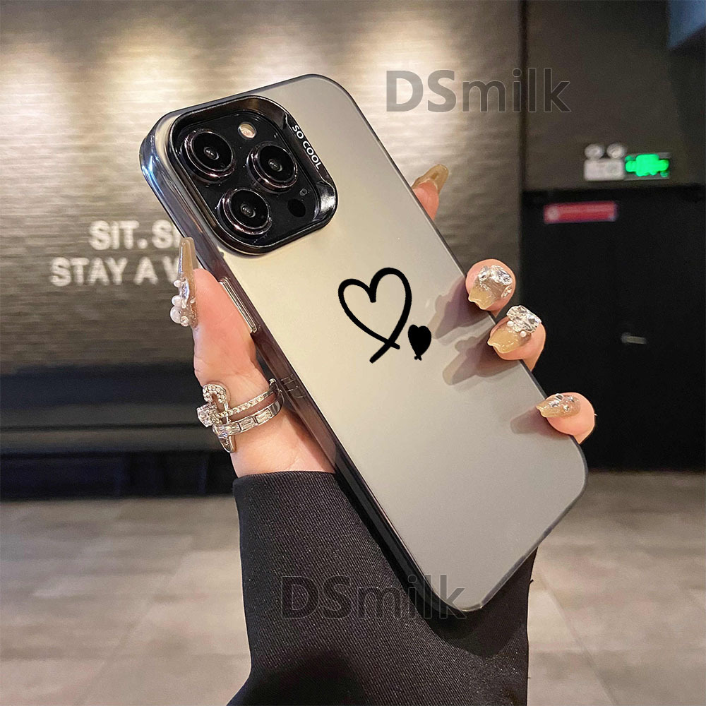 Cross-Border Simple Heart Iphone16Pro Mobile Phone Case 16E/15 Laser Case 14 Apple 12 Anti-Fall 11Xsm