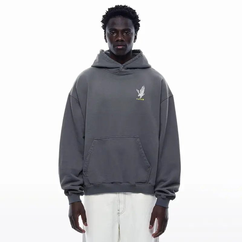 European Trendy Brand, Unisex Autumn and Winter Urban Casual Style, Oversized Fit, Fashionable and Versatile Hooded Sweatshirt