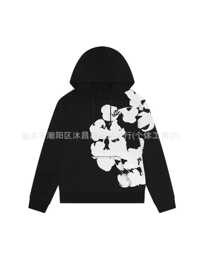 Cross-Border Direct Sale Summer New Kapok Print Suit Japanese Trendy Loose Top Fashion Straight Pants Men