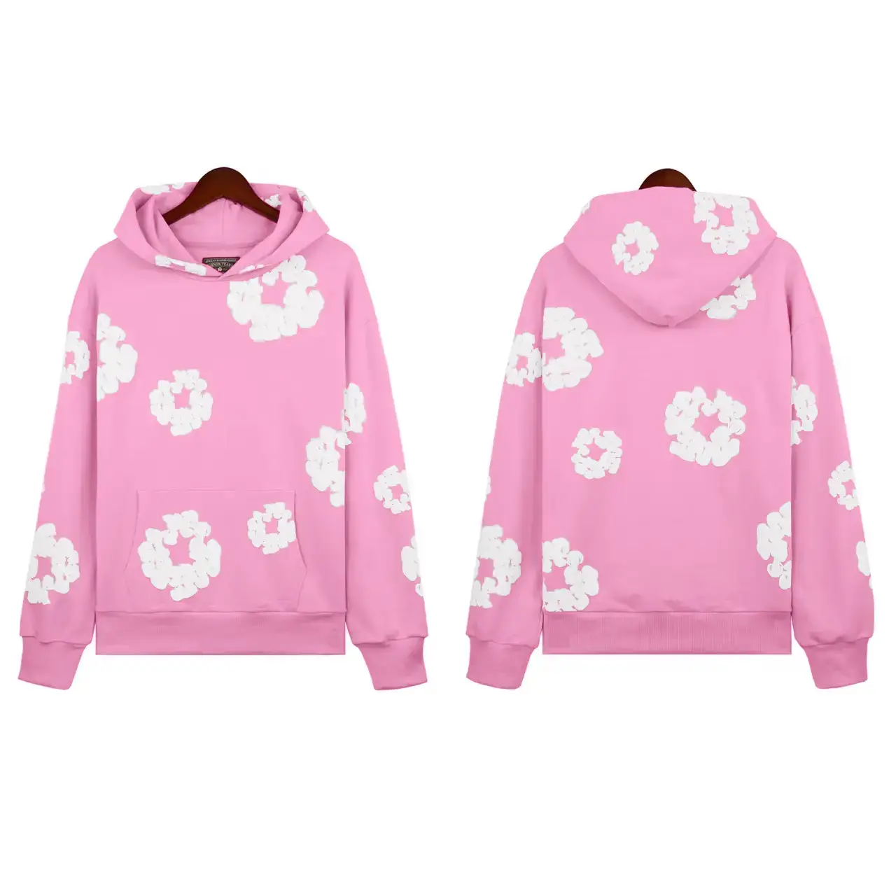 Cross-border e-commerce European and American fashion brand foam printed loose sweater Y2K hip-hop street suit men's and women's pullover top