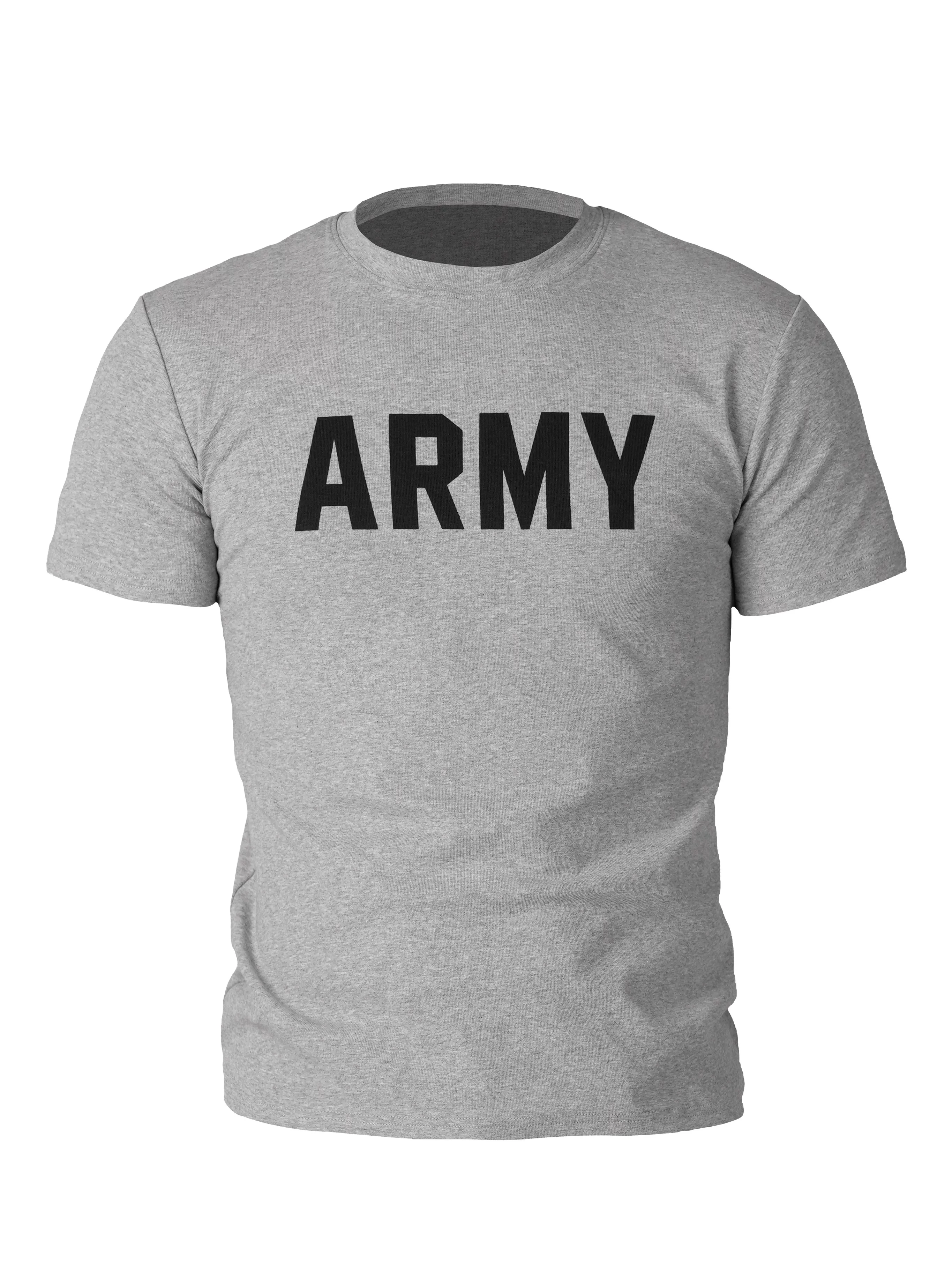 *Rye Chasin Re-Issues the Us Army Training Elastic 260g Classic Gray Slim-Fit Tight-Fitting Sports Short-Sleeve Tee