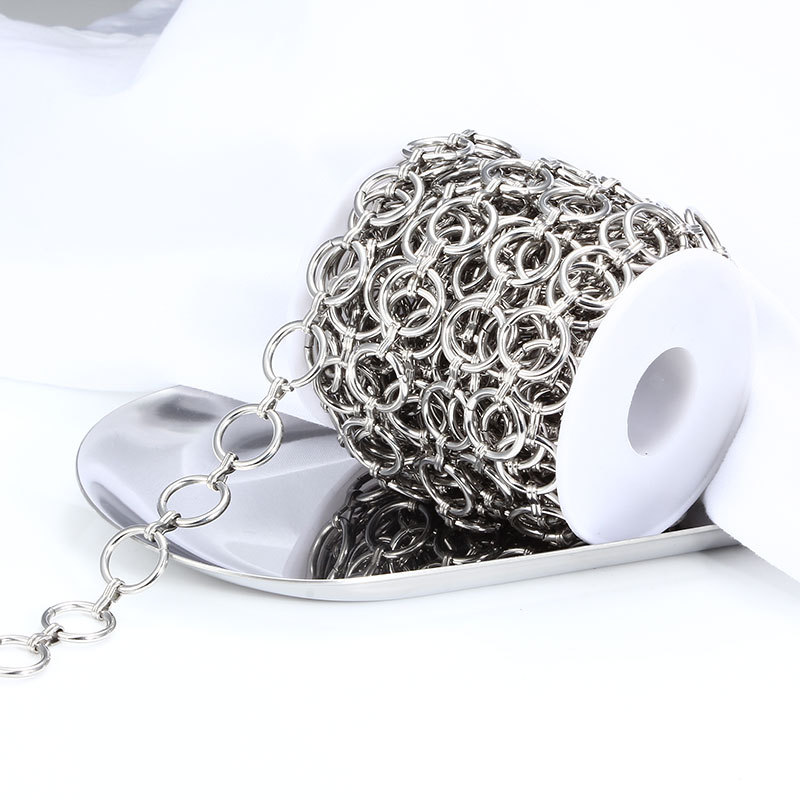 New stainless steel ring chain does not fade fashion fashion bracelet necklace chain stainless steel chain DIY
