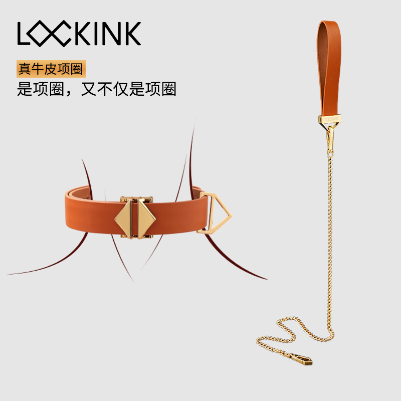 Lockink Samanda Sexy Collar Set Sm Training K9 Dog  Traction Chain Bondage Collar Toy