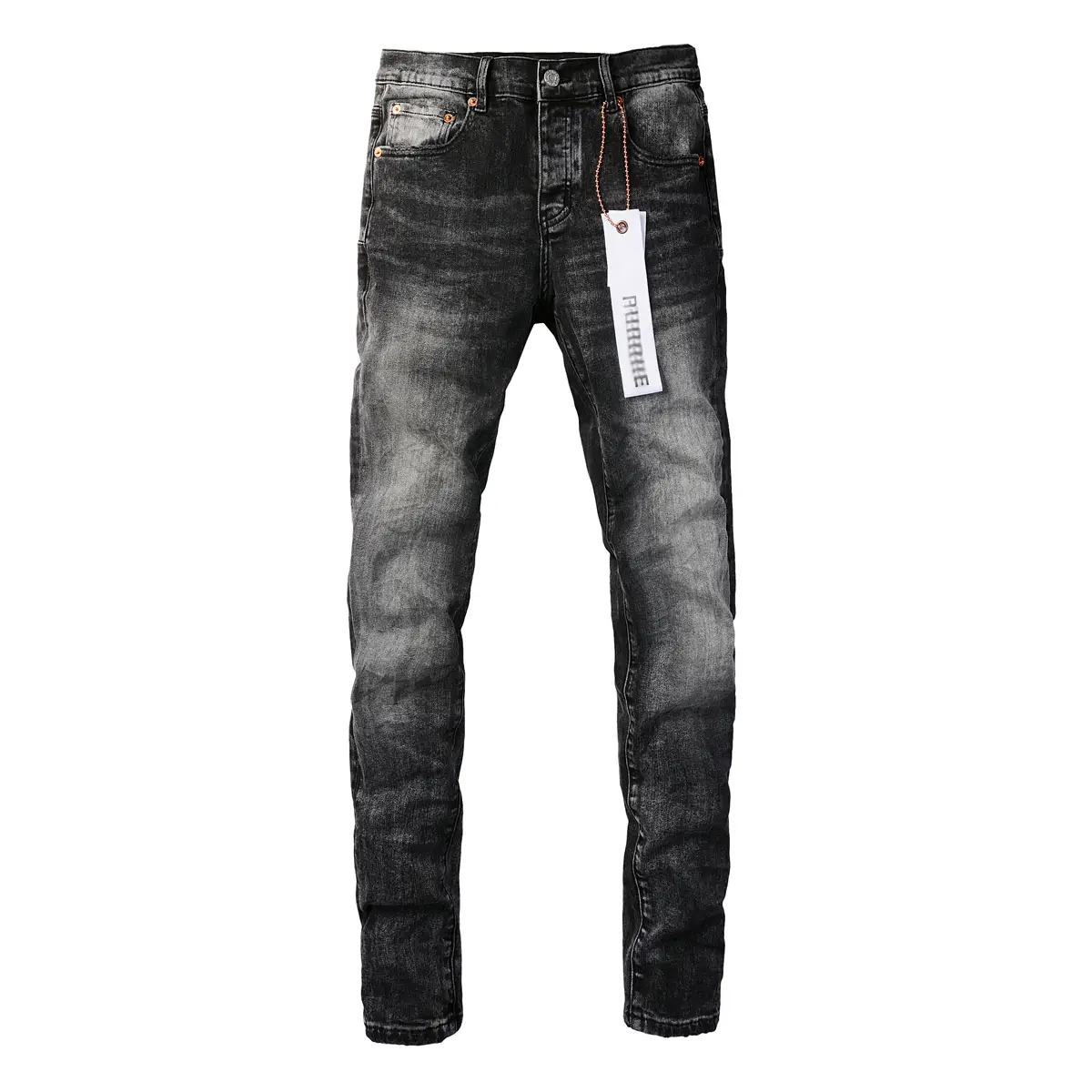 PUR jeans pants torn jeans American high street ripped black jeans