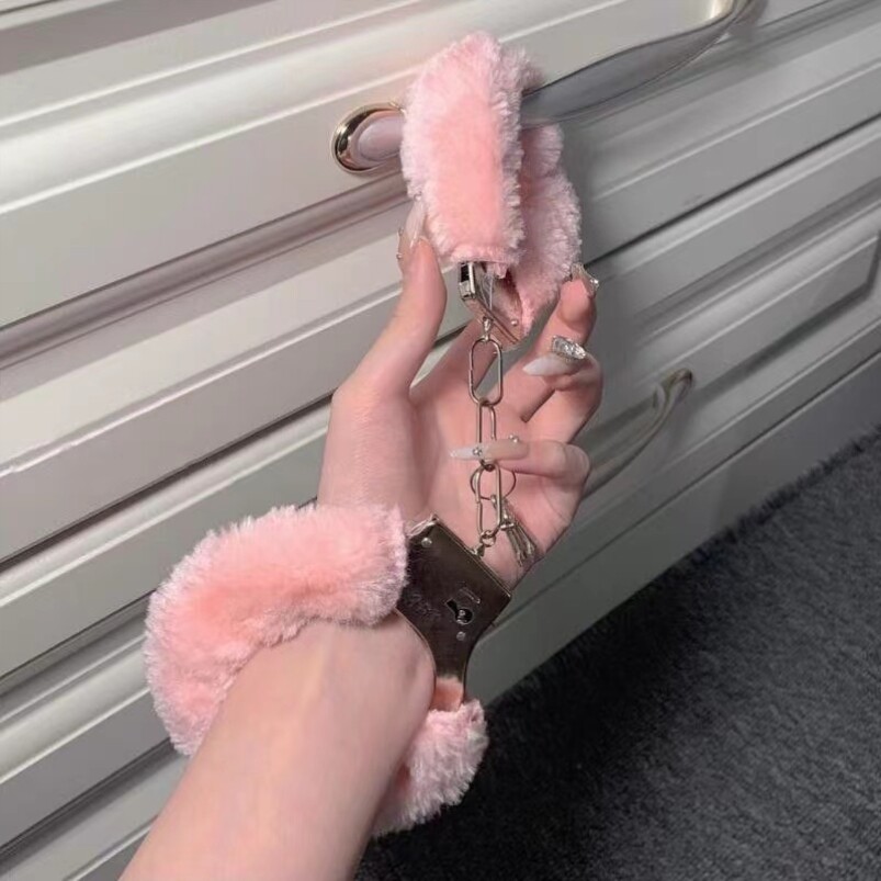 Script-Based Murder Mystery Handcuffs Props Weighted Handcuffs Plush Handcuffs Male Ankle Cuffs Pink Ankle Cuffs Female Couple Toys