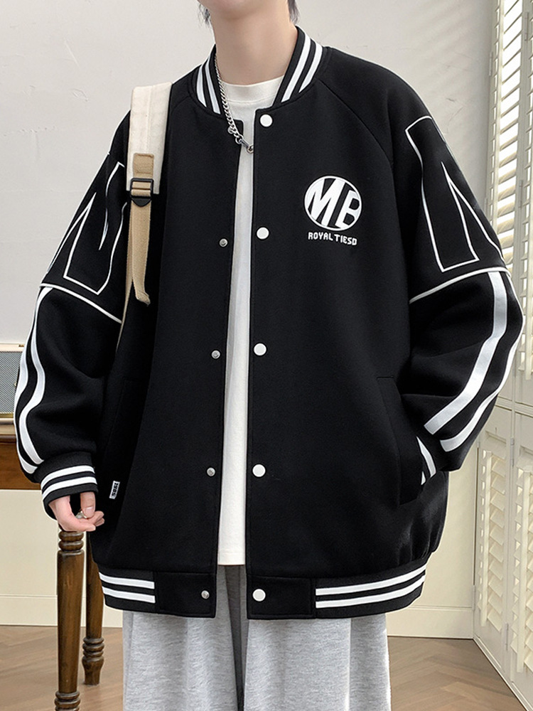 Spring and Autumn youth Jacket Boy 13 junior high school student fashion brand handsome 15-year-old older children Men's Baseball uniform jacket