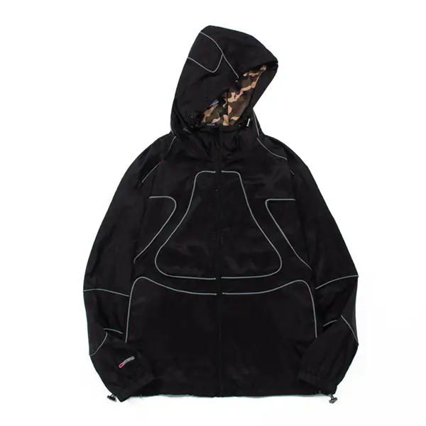 Spring & Fall hip hop Alcatraz CRTZ reflective trench coat line assault clothing sportswear men's and women's Casual Outwear