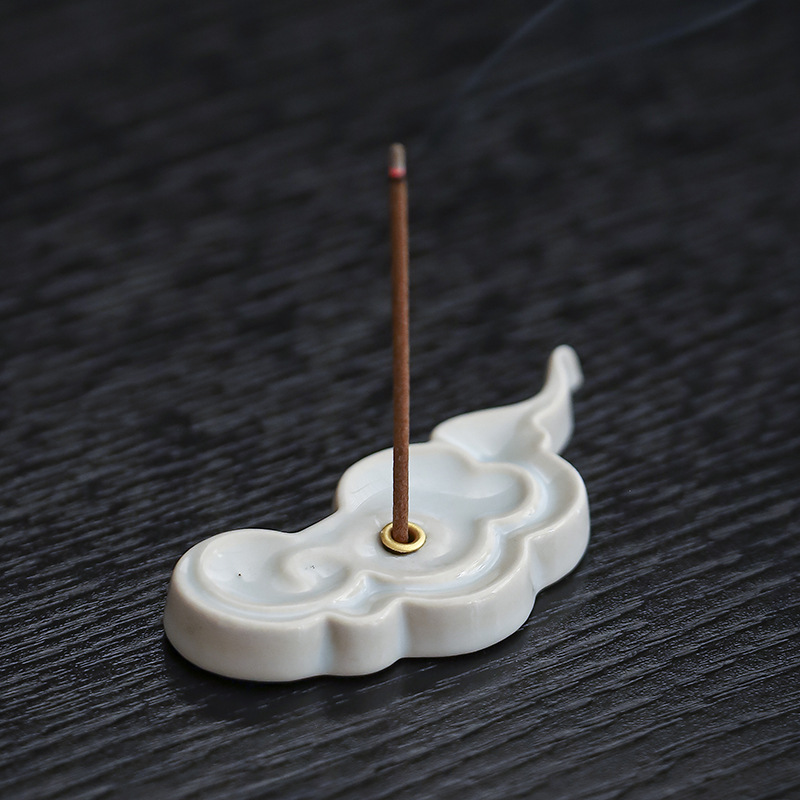 New Creative Xiangyun Tea Ceremony Incense Insert Small Ornaments Household Indoor Incense Plate Incense Stove Line Incense Plate Incense Insert Base Incense
