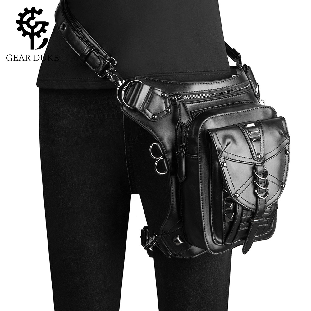 Steampunk new women's bag shoulder messenger bag women's small bag outdoor leisure mobile phone waist bag foreign trade a generation of hair