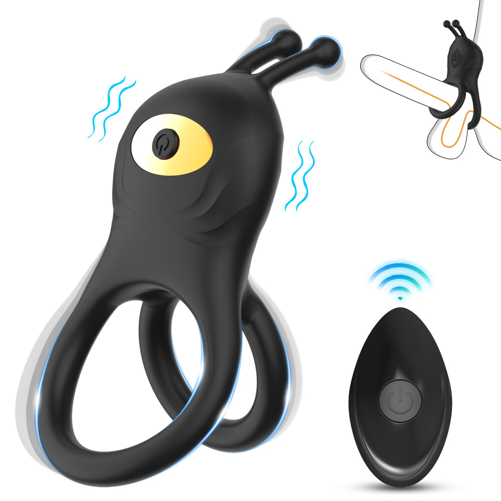 Best Friend Nezha Locking Sperm Ring Rechargeable Silicone Vibrating Ring Remote Control Male Delay Ring Penis Ring Sex Toy Wholesale