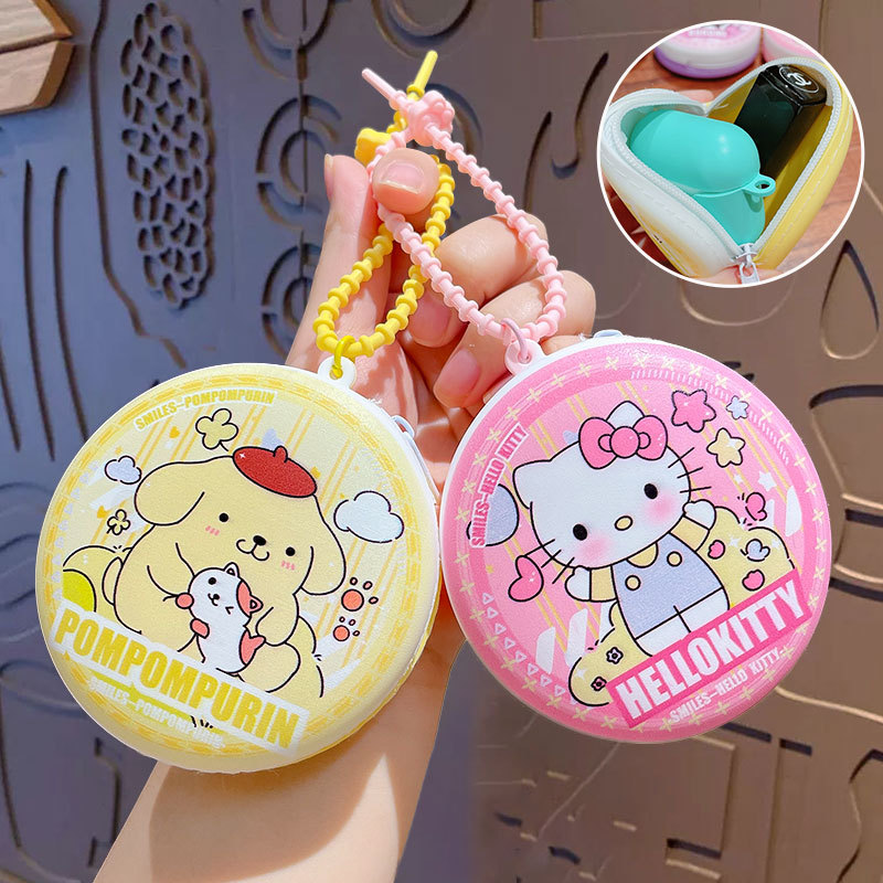 Creative Cartoon Sanrio Coin Purse Key Chain Mini Storage Bag Hanging Accessories Bag Key Chain Pendant Small Gift