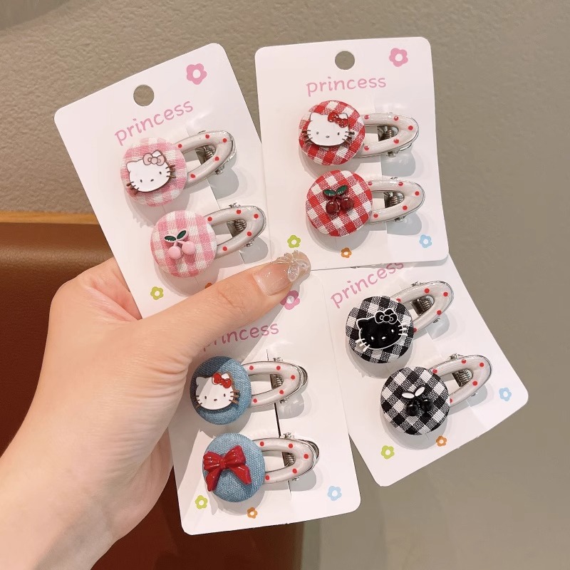 Children's Hairpin 2025 New Hellokitty Cute Little Girl Bangs Hairpin Hairpin Girls Hair Accessories