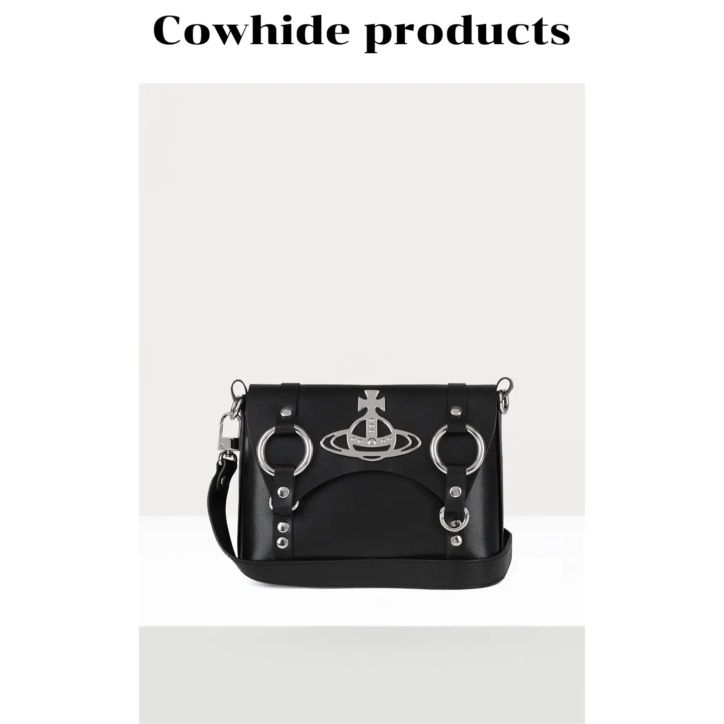Saturn Messenger Bag 2025 New arrival Retro Punk Style Sexy Motorcycle Bag Fashion Easiest for match Single Shoulder Crossbody Small Square Bag